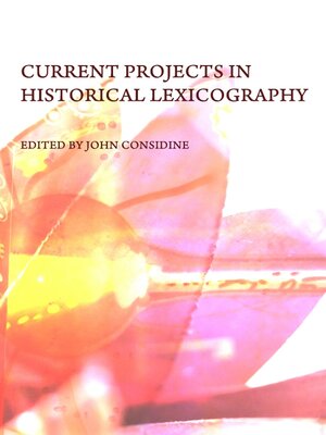 cover image of Current Projects in Historical Lexicography